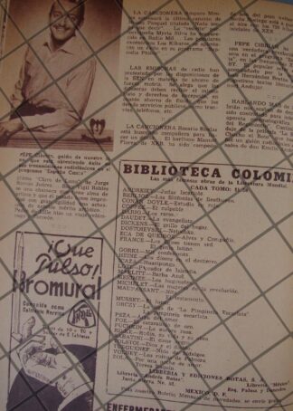 AFICHE ANTIGUO ACTOR PEPE CIBRIAN Y OTRAS NOTAS 1944
