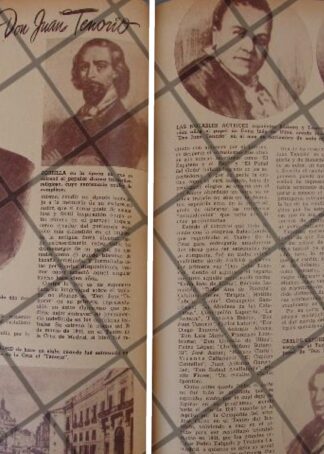 AFICHE ANTIGUO CENTENARIO DE DON JUAN TENORIO 1944