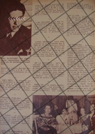 AFICHE ANTIGUO COMPOSITOR RAUL ALCANTARA Y MAS NOTAS