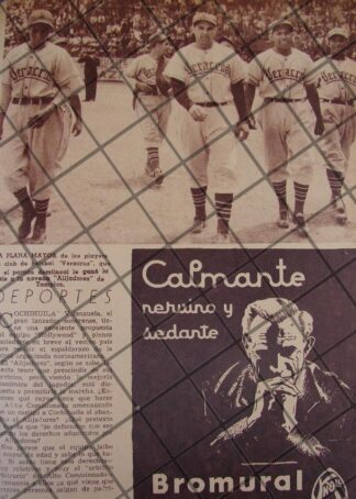 AFICHE ANTIGUO CLUB VERACRUZ VS ALIJADORES TAMPICO 1944