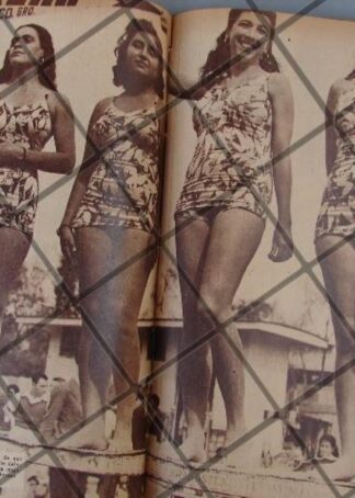 AFICHE ANTIGUO CONCURSO DE BIKINI EN ACAPULCO 1944