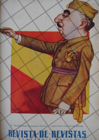 PORTADA ANTIGUA 1939 FRANCISCO FRANCO, POR RAFAEL FREYRE