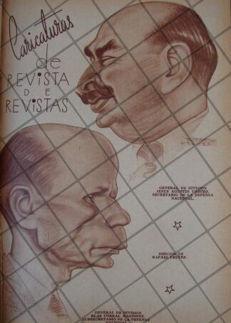 CARICATIRA ANTIGUA. 1939 GRAL. BLAS CORRAL MARTINEZ. POR: FREYRE