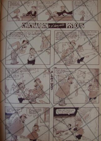 TIRA COMICA ANTIGUA. 1939 CHICHARRIN Y EL SARGENTO PISTOLAS /4 ARMANDO GUERRERO EDWARDS