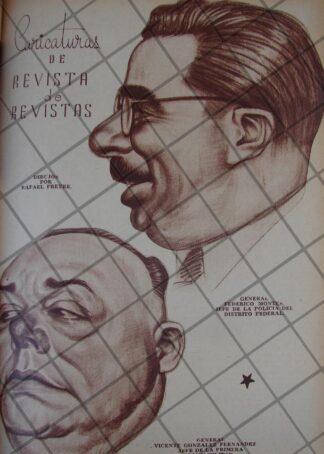 CARICATIRA ANTIGUA. 1939 GENERAL VICENTE GONZALEZ FERNANDEZ