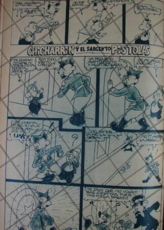 TIRA COMICA ANTIGUA. 1939 CHICHARRIN Y EL SARGENTO PISTOLAS, ARMANDO GUERRERO EDWARDS 5