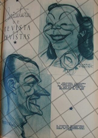 CARICATIRA ANTIGUA. 1939 LOCUTOR: LEOPOLDO DE MAMANIEGO