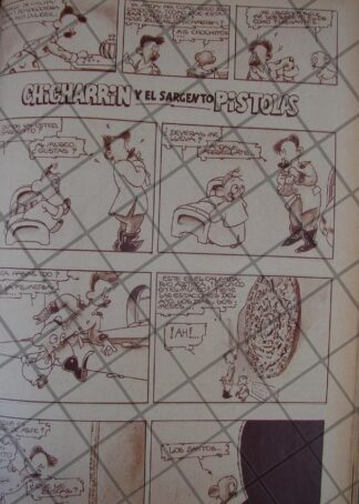 TIRA COMICA ANTIGUA. 1939 CHICHARRIN Y EL SARGENTO PISTOLAS, ARMANDO GUERRERO EDWARDS 8