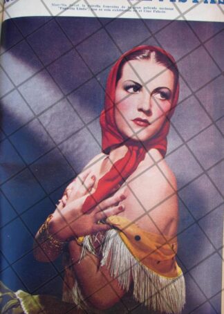 PORTADA ANTIGUA 1939 ACTRIZ. MANOLITA SAVAL