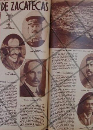 AFICHE ANTIGUO 1939 RECUERDAN LA TOMA DE ZACATECAS