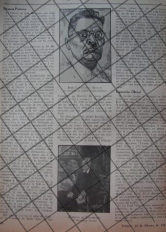 AFICHE RETRO EXPOSICION DE JOSE CLEMENTE OROZCO 1945