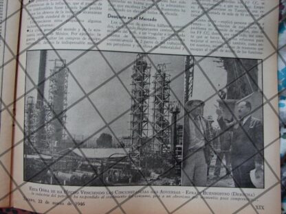 AFICHE ANTIGUO MODERNIZACION DE PEMEX 1946 - Image 6