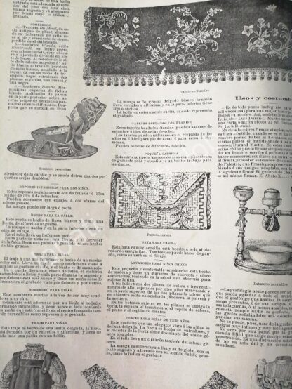 GACETA ANTIGUA 1898 PAGINAS DE LA MODA /7 - Image 3
