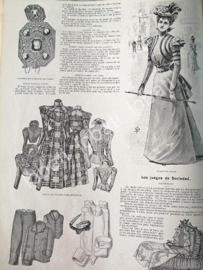 GACETA ANTIGUA 1898 PAGINAS DE LA MODA /8 - Image 3