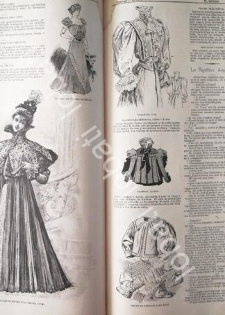 GACETA ANTIGUA 1898 PAGINAS DE LA MODA /9