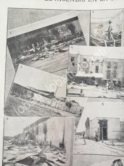 CARTEL ANTIGUO ORIGINAL DE INCENDIO EN LA EMPACADORA NACIONAL 1898 SAN LAZARO D.F. - Image 4
