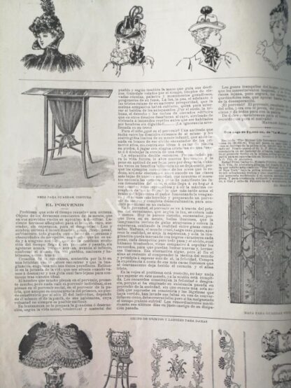 GACETA ANTIGUA " PAGINAS DE LA MODA " 1898 /10 - Image 4
