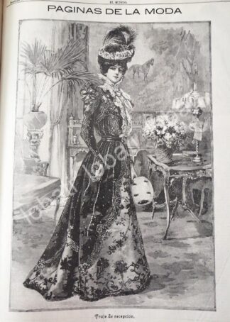 GACETA ANTIGUA. " PAGINAS DE LA MODA " 1898 /11