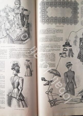 GACETA ANTIGUA. " PAGINAS DE LA MODA " 1898 /12