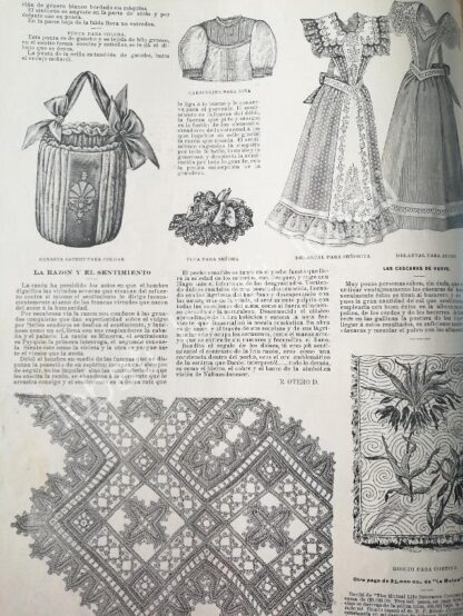 GACETA ANTIGUA. " PAGINAS DE LA MODA " 1898 /12 - Image 3