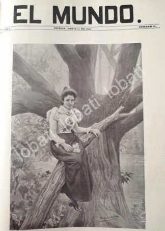 PORTADA ANTIGUA ORIGINAL  1898 FLOR DE PRIMAVERA, POR: JOSE MARIA VILLASANA