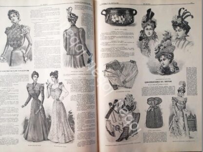 GACETA ANTIGUA. " PAGINAS DE LA MODA " 1898 /13 - Image 2