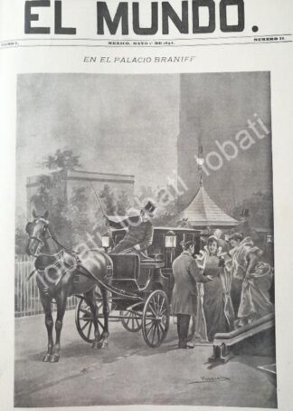 PORTADA ANTIGUA ORIGINAL  1898 SALIDA DEL BAILE CASA DE TOMAS BRANIFF. POR: JOSE AMRIA VILLASANA ( DEL NATURAL )
