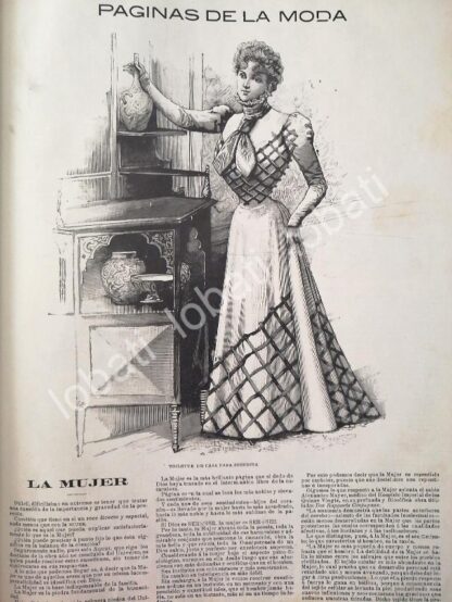 GACETA ANTIGUA. " PAGINAS DE LA MODA " 1898 /14 - Image 2