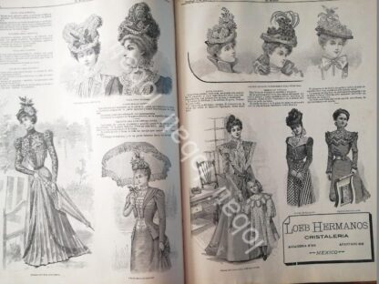 GACETA ANTIGUA. " PAGINAS DE LA MODA " 1898 /16 - Image 2