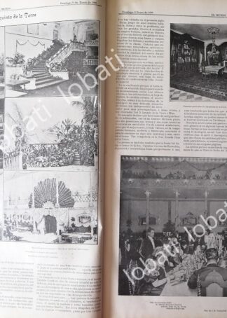 CARTEL ANTIGUO ORIGINAL DE BAILE EN CASA DE IGNACIO DE LA TORRE CON PORFIRIO DIAZ Y OTROS 1898 /ASM