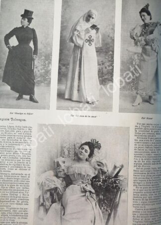 CARTEL ANTIGUO ORIGINAL DE VIRGINIA FABREGAS Y OTRAS NOTAS 1898 / FEP. TEATRO