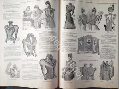 GACETA ANTIGUA. " PAGINAS DE LA MODA " 1898 /17 - Image 2