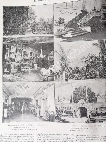 CARTEL ANTIGUO ORIGINAL DE BAILE EN CASA DE IGNACIO DE LA TORRE CON PORFIRIO DIAZ Y OTROS 1898 /ASM - Image 2