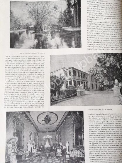 CARTEL ANTIGUO ORIGINAL DE BAILE EN CASA DE IGNACIO DE LA TORRE CON PORFIRIO DIAZ Y OTROS 1898 /ASM - Image 5