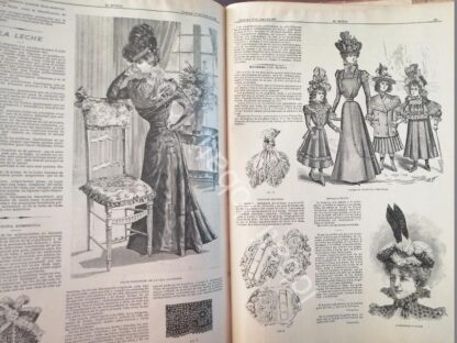 GACETA ANTIGUA. " PAGINAS DE LA MODA " 1898 /20