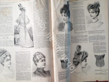 GACETA ANTIGUA. " PAGINAS DE LA MODA " 1898 /21 - Image 2