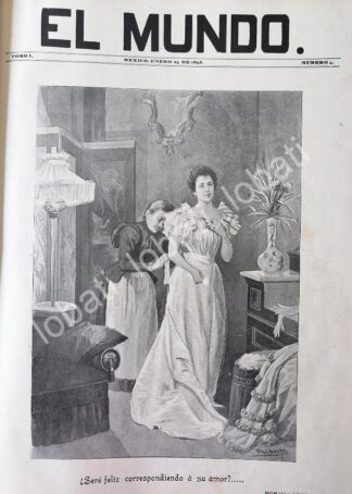 PORTADA ANTIGUA ORIGINAL  1898 SERE FELIZ POR: JOSE MARIA VILLASANA