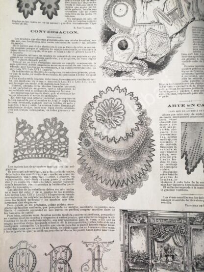 GACETA ANTIGUA PAGINAS DE LA MODA 1898 /4 - Image 4