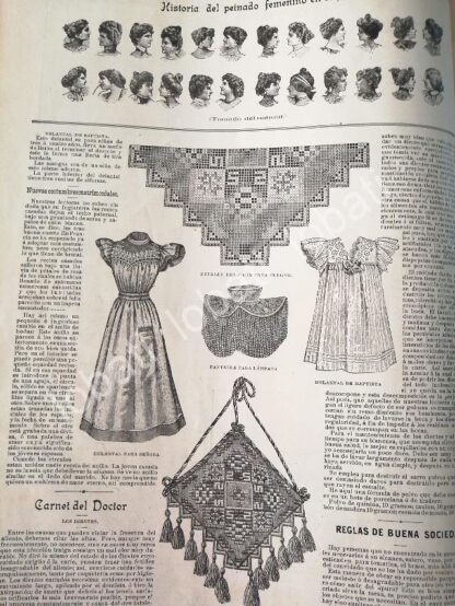GACETA ANTIGUA 1898 PAGINAS DE LA MODA /5 - Image 3