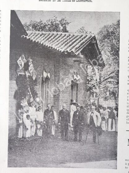 CARTEL ANTIGUO ORIGINAL DE PORFIRIO DIAZ EN CASA DE MAXIMILIANO, CUENAVACA. Y MAS NOTAS /ASM - Image 3