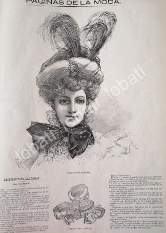 GACETA ANTIGUA 1898 PAGINAS DE LA MODA /6
