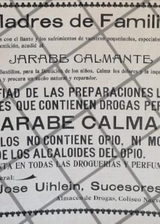 CARTEL PUBLICITARIO FARMACIA BOTICA. JOSE UIHLEIN 1906