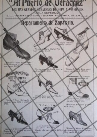 PUBLICIDAD ANTIGUA TIENDA EL PUERTO DE VERACRUZ 1906 /22