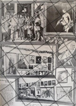 AFICHE ANTIGUO EXPONE EL PINTOR IGNACIO ROSAS 1911