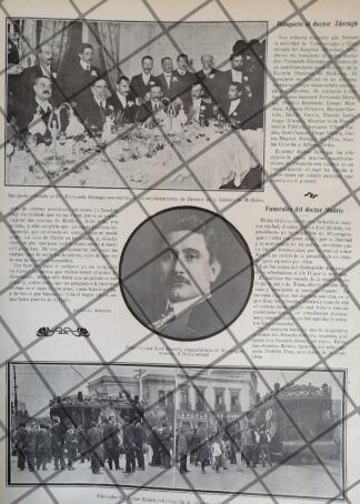 AFICHE ANTIGUO MUERE JOSE MADRIZ RDZ. 1911 Y MAS NOTAS