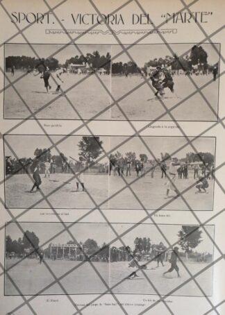 AFICHE ANTIGUO BEISBOL. CLUB MARTE VS CLUB VICTORIA 1911