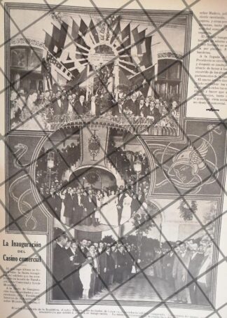 AFICHE ANTIGUO INAUGURAN EL CASINO COMERCIAL 1911