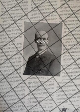 AFICHE ANTIGUO PABLO MACEDO GZZ NOMBRADO BANQUERO 1911