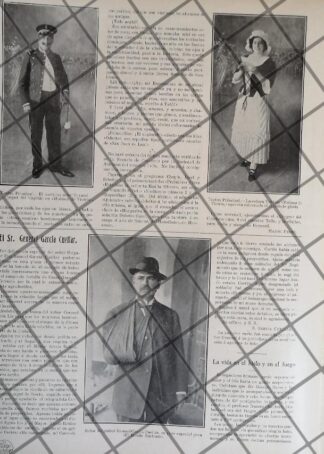 AFICHE ANTIGUO SAMUEL GARCIA CUELLAR HERIDO 1911 TEATRO
