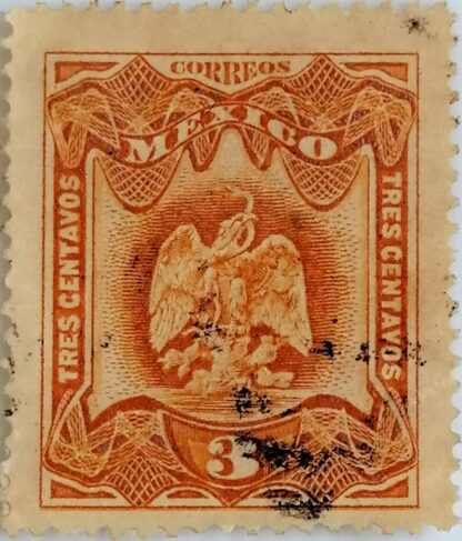ESTAMPILLA POSTAL ANTIGUA 1899 AGUILA. 3 CENTAVOS - Image 3